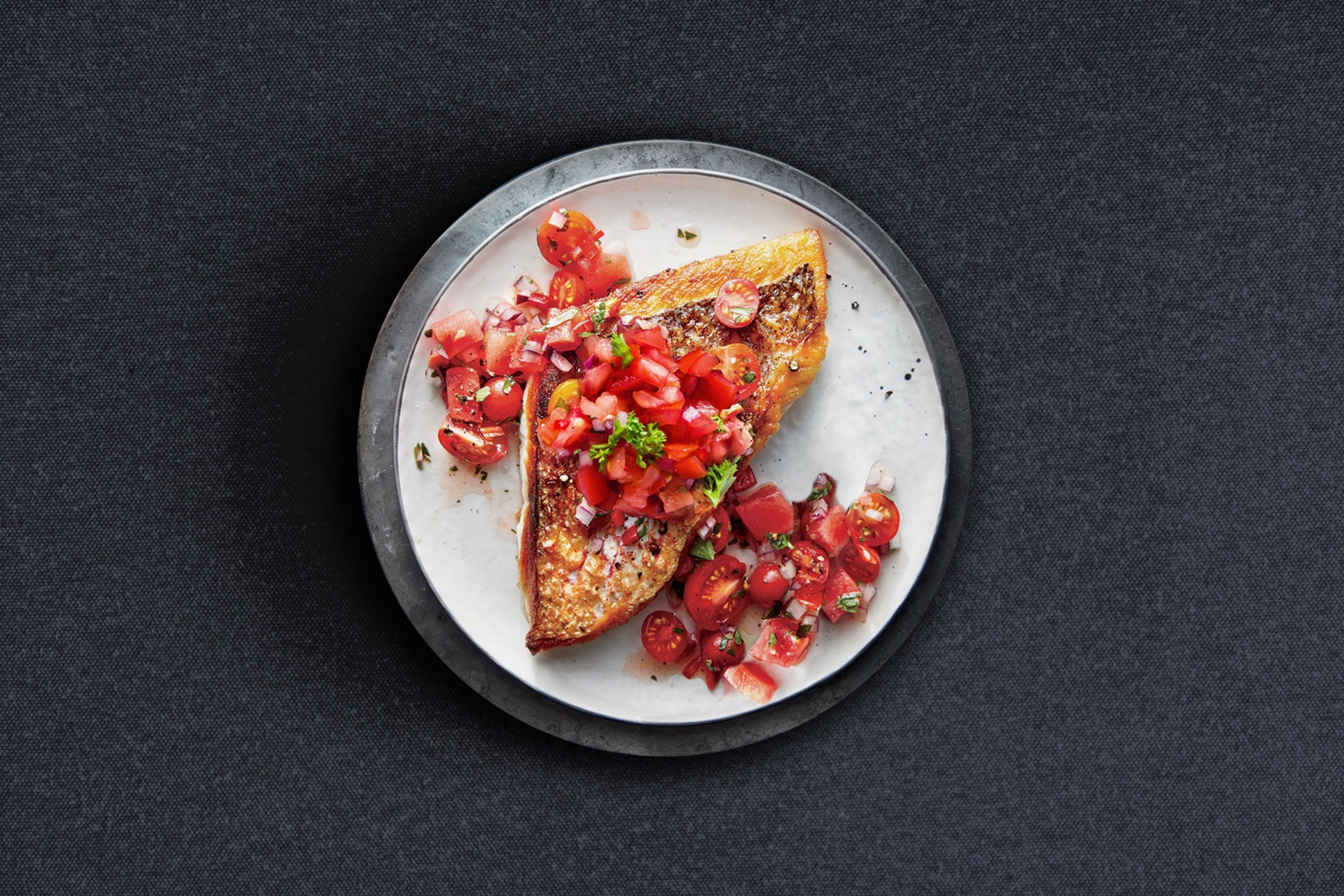 Ethiopian BBQ Fish with Tomato Salsa