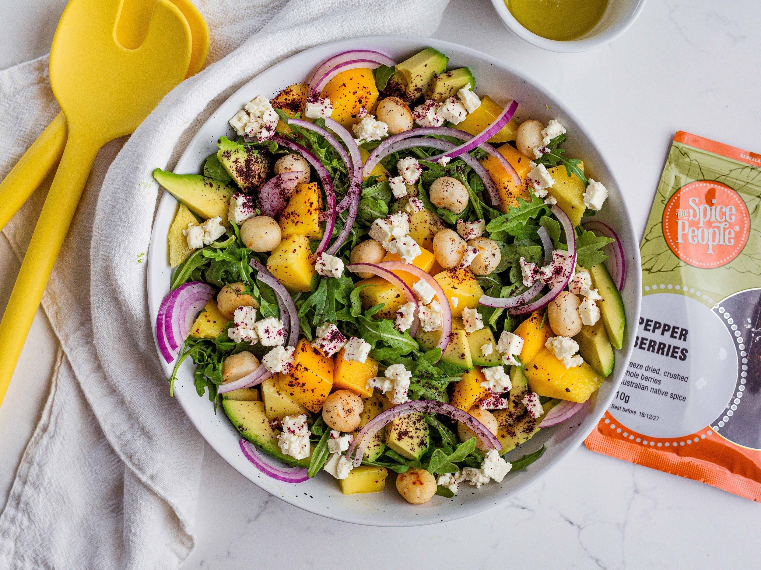 Mango & Avocado Salad with Native Pepperberry