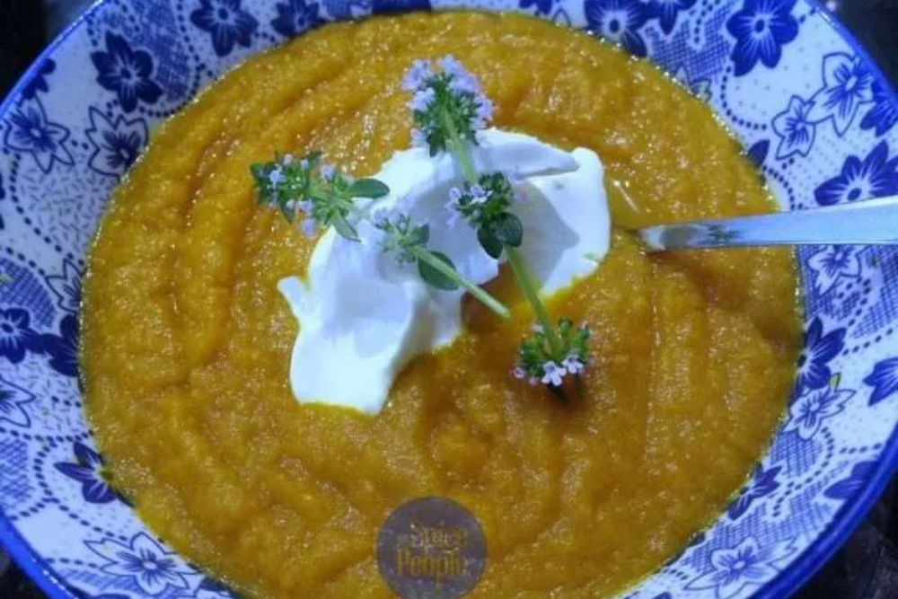 Moroccan Carrot Soup with Ras el hanout Spice