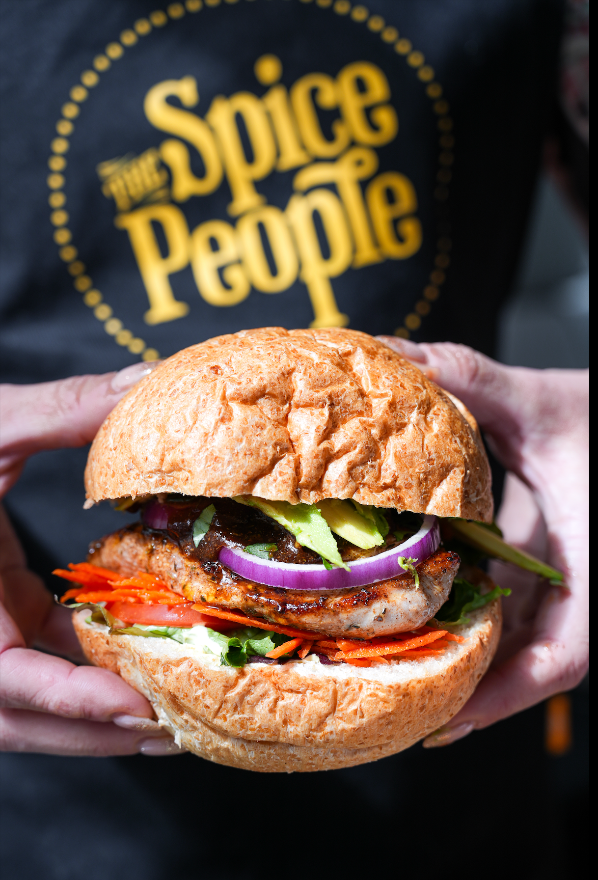 Healthy Jerk Chicken Burger