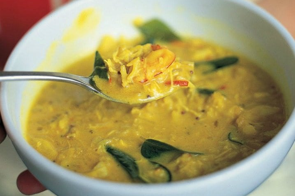 South Indian Fish Soup with Rice