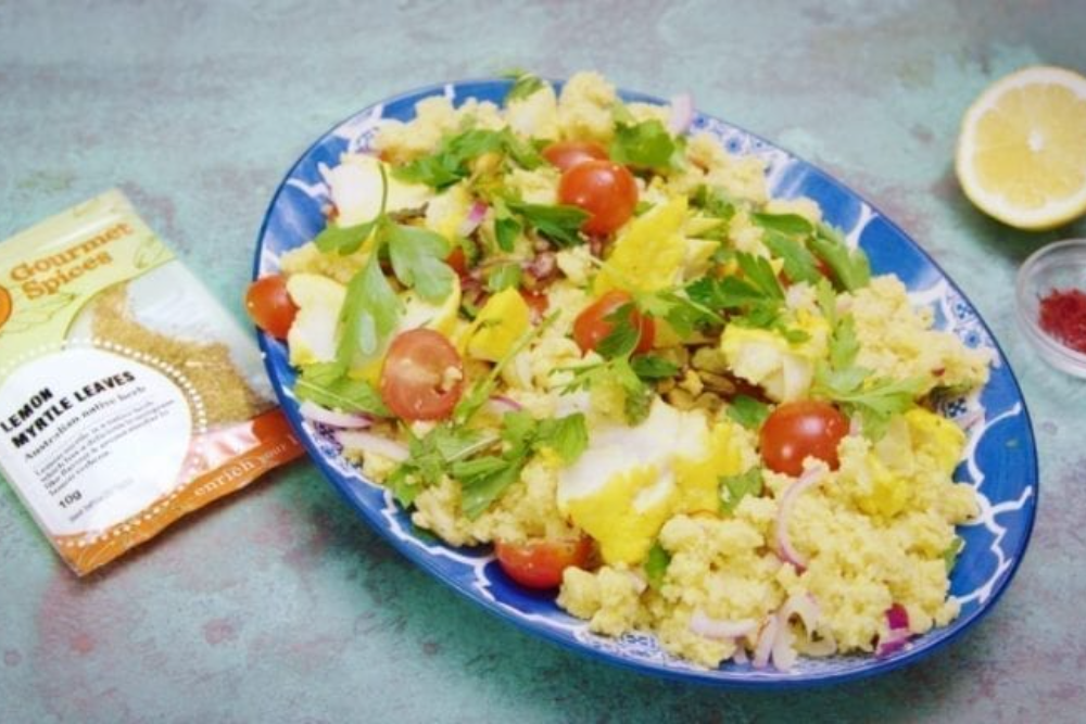 Spice-Poached Fish and Cous Cous Salad