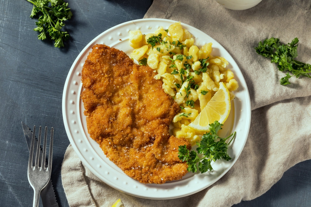 fennel-spiced pork schnitzels