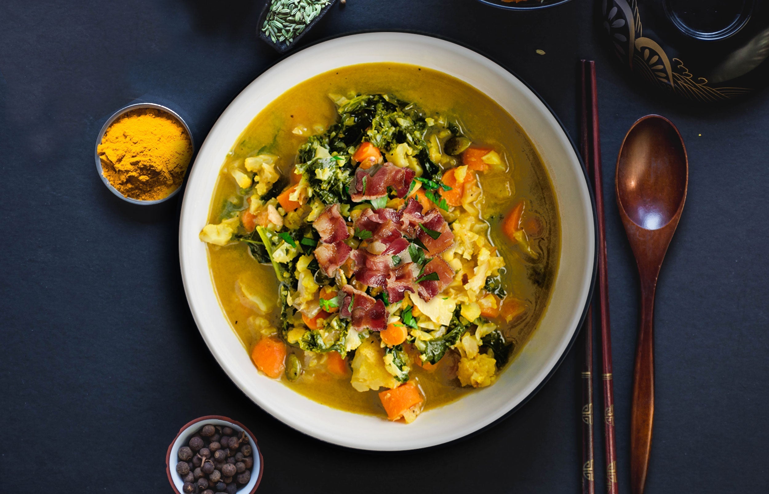 Japanese Bacon and Vegetable Soup