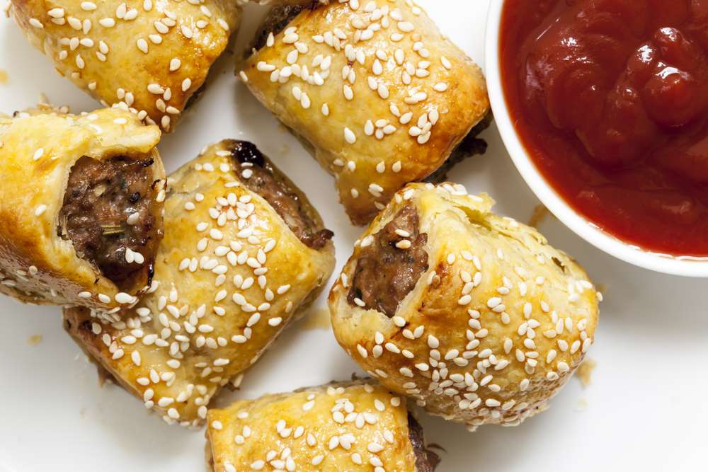 Aussie Herbed Lamb Sausage Rolls