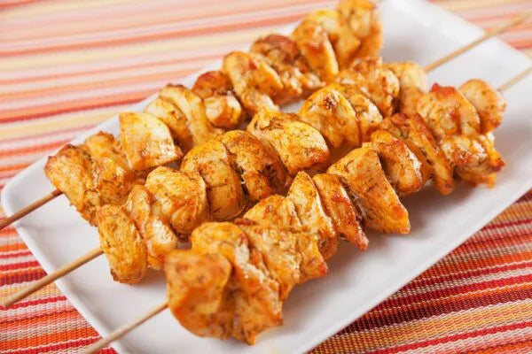 Smoky-Chilli Chicken Skewers with Lemon Mayo