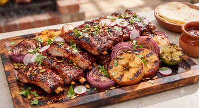 Mexican bbq pork ribs