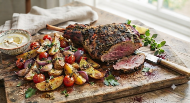 Za’atar Roast Lamb and Potatoes