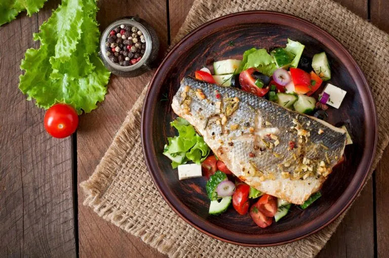 Grilled Baharat Snapper and Fattoush Salad