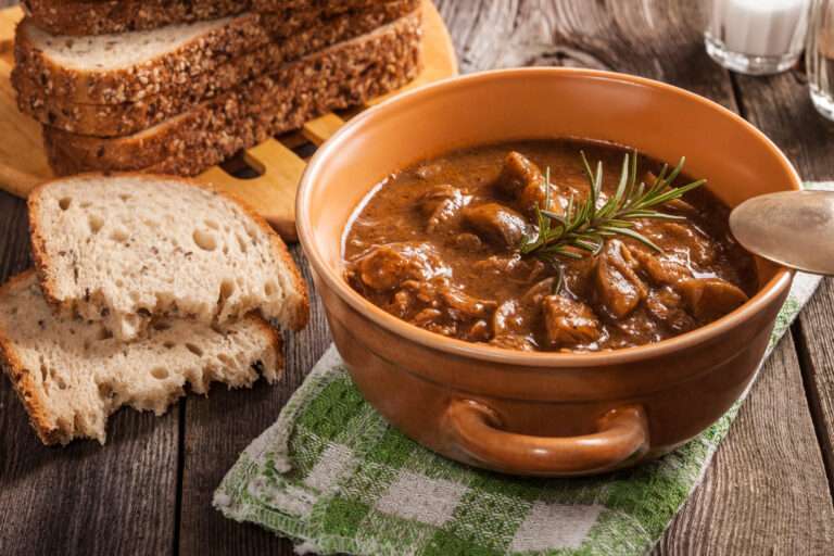 Hungarian goulash beef soup