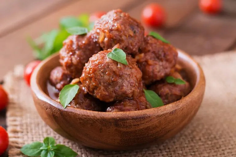 Meatballs with Native Herbs and Pepperberry Sauce