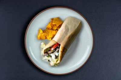 Mushroom Greek Gyros Wraps