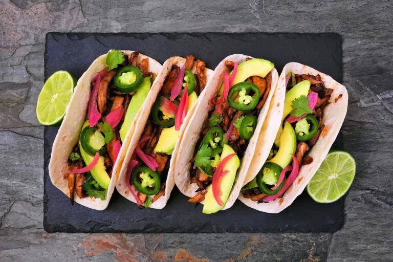 Mushroom Tacos with Jalapeno-Coriander Salsa