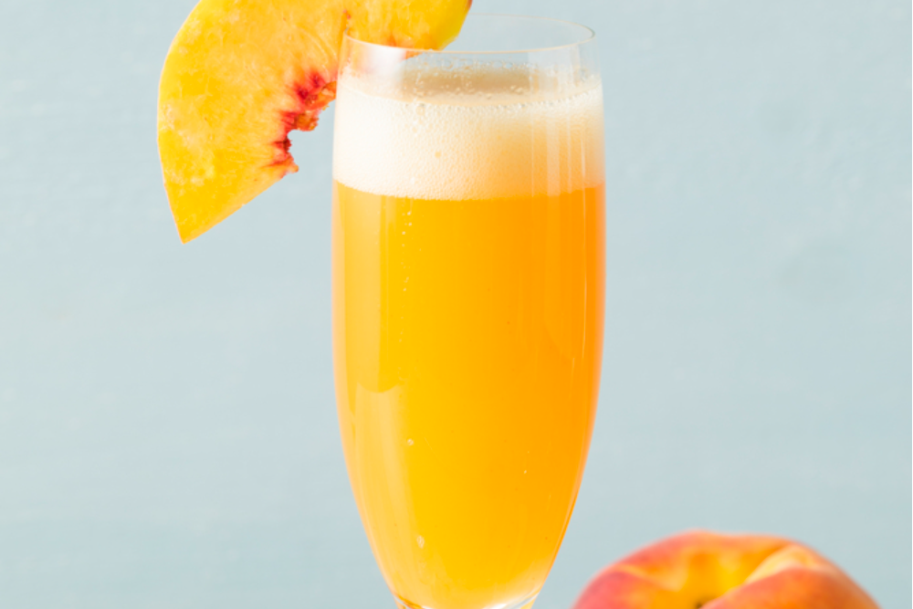 Native Thyme Peach Bellinis