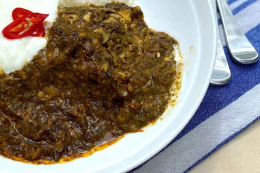 Oven-Baked Madras Palak Chicken