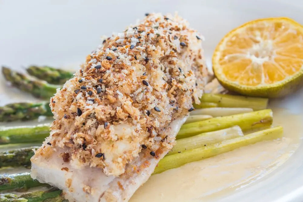 Lemon Myrtle Dukkah-Crusted Snapper