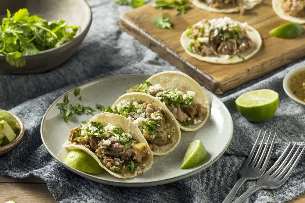 Super-Hot Trinidad Scorpion Pepper Pulled Beef Tacos