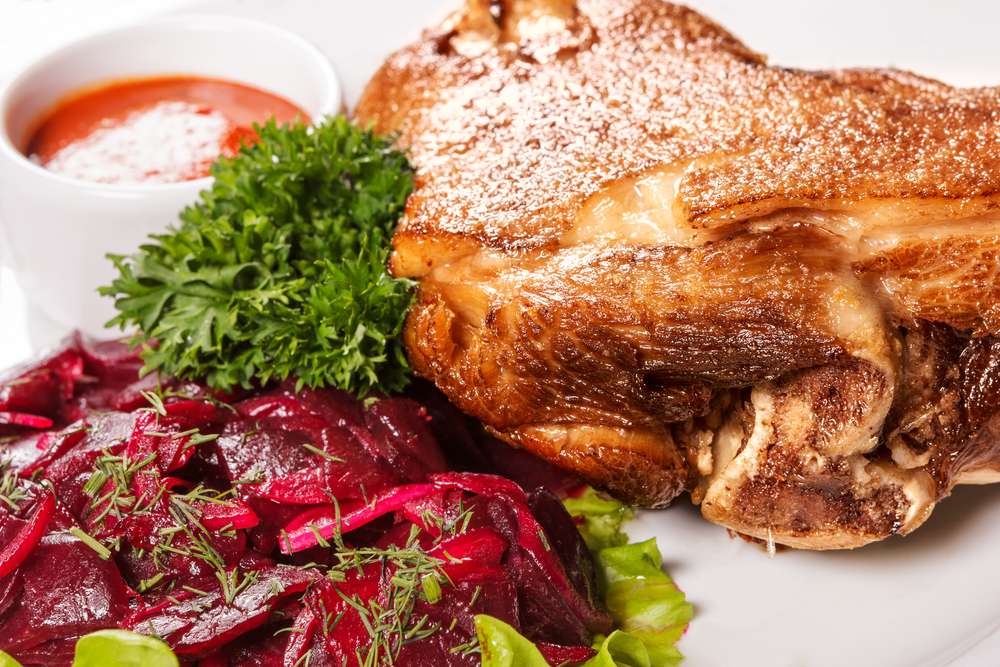 Roast Pork with Spanish Spiced Beetroot Salad