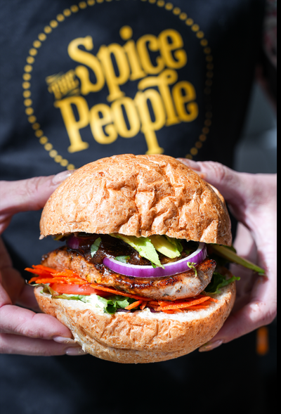 Healthy Jerk Chicken Burger