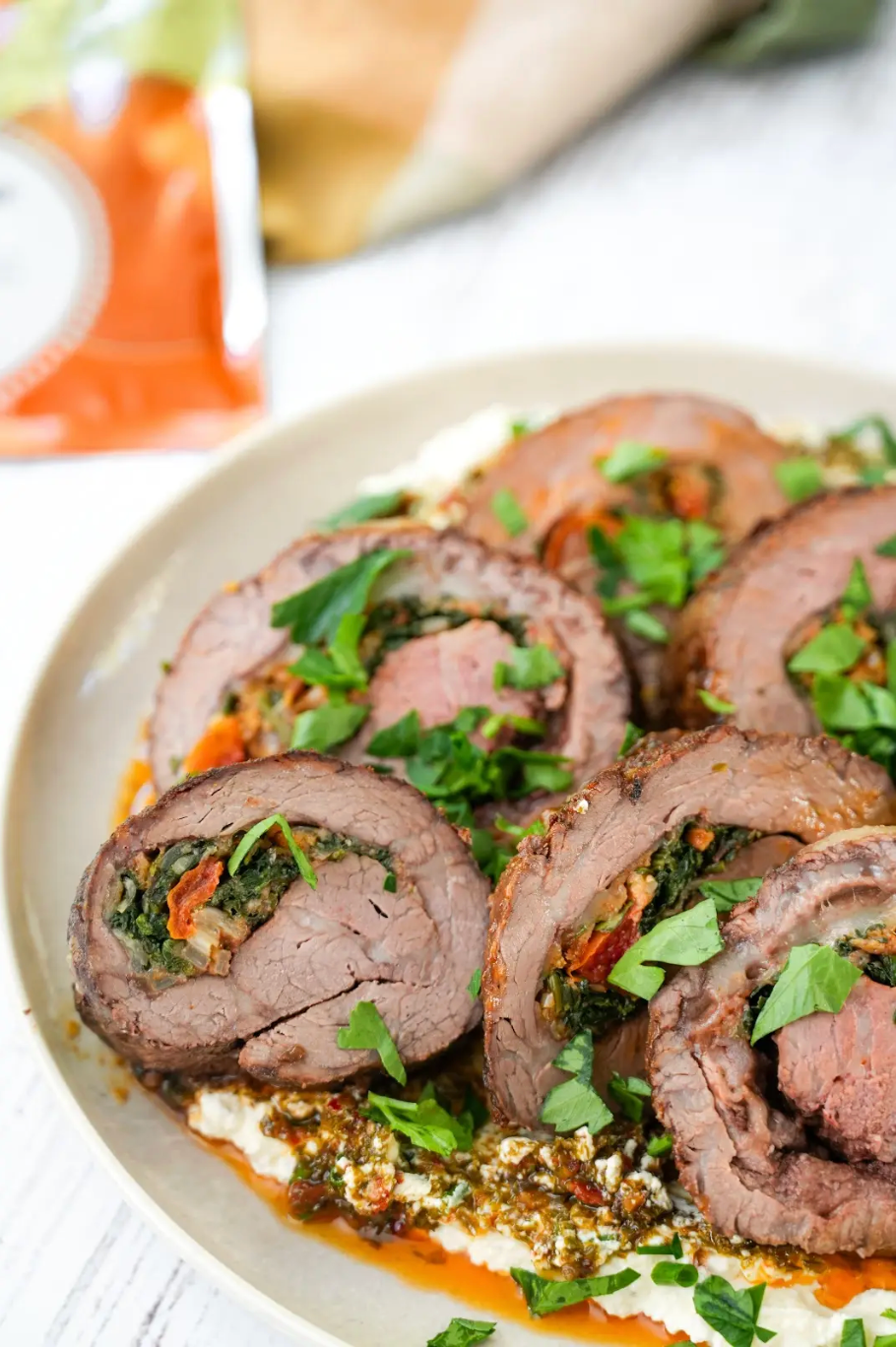 Stuffed Beef Roll with Piri Piri