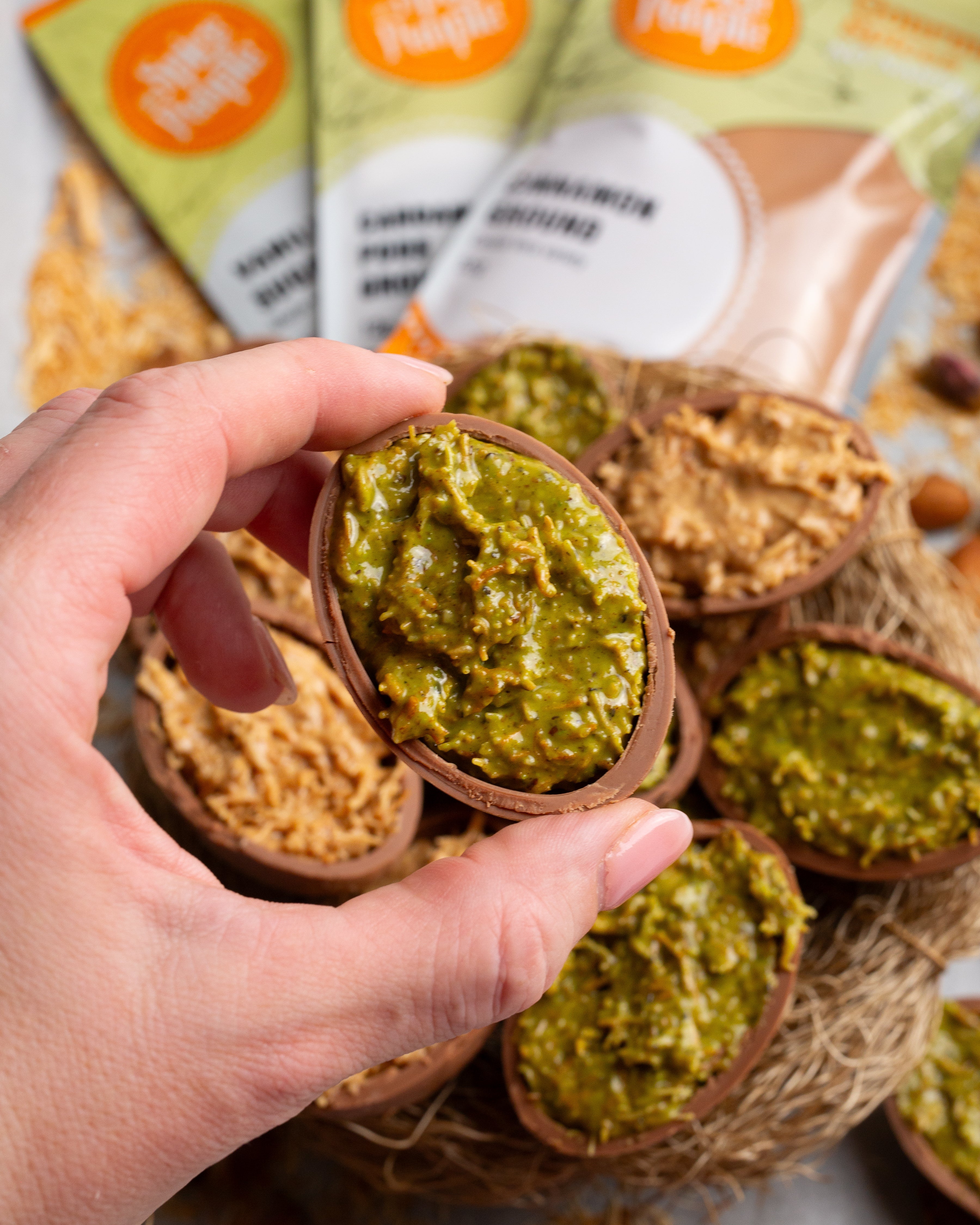 Spiced Dubai Chocolate Easter Eggs