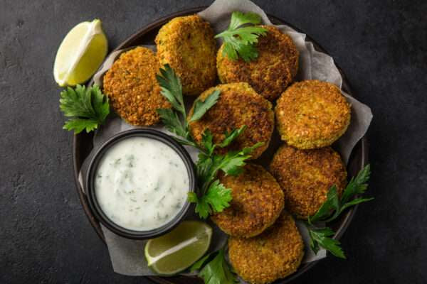 Za’atar Falafels with Zesty Yoghurt Dressing