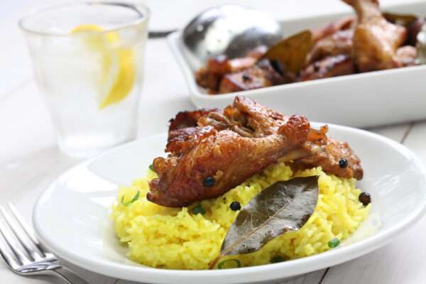 Adobo Chicken with Coriander Rice