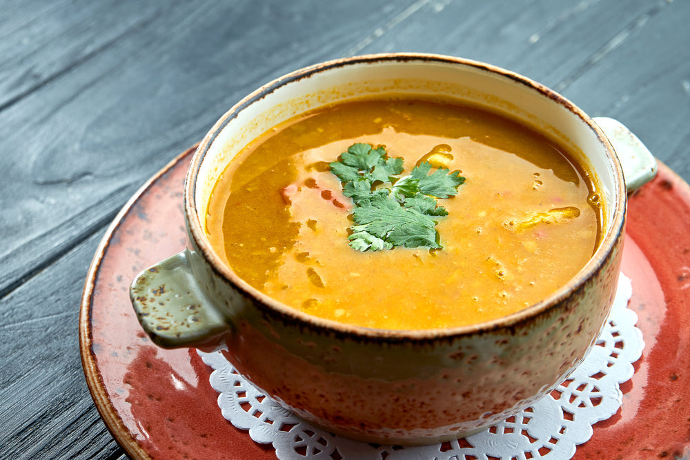 Moroccan Carrot Soup with Ras el hanout Spice