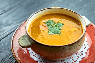Moroccan Carrot Soup with Ras el hanout Spice
