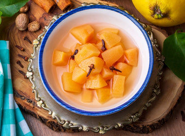 Sweet pickled quinces