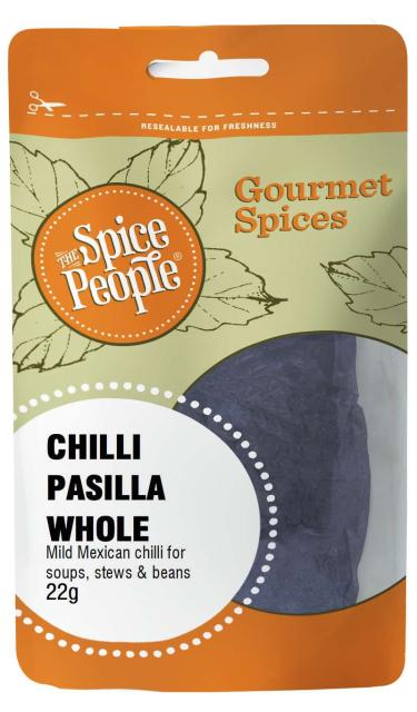 Chilli Pasilla whole mild 22g