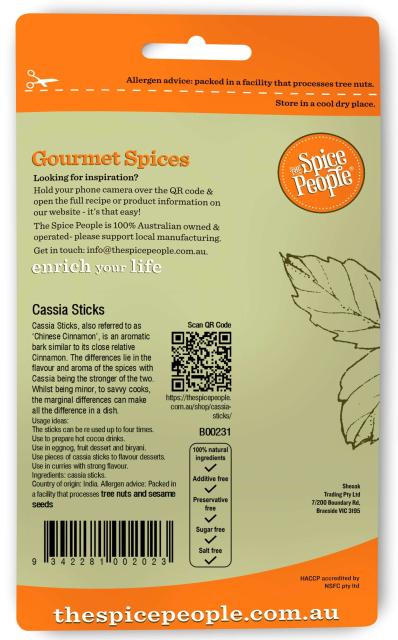 Cassia Sticks (Cassia Vera ) 25g