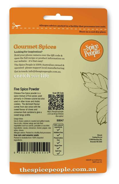 Five Spice Powder(Chinese) 45g