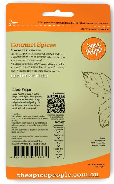 Comets Tail (cubeb) Pepper* 20g