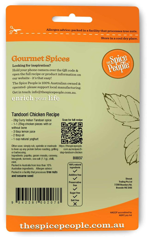 Curry Indian Tandoori mild 28g