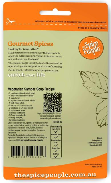 Curry South Indian Sambar Masala 35g