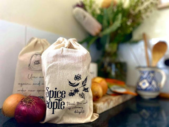 THE SPICE PEOPLE- Reusable Linen Spice & Produce Storage Bag