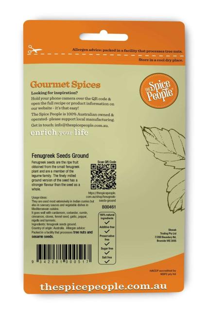 Fenugreek  seeds gr  * 60g