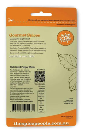 Chilli Ghost Peppers Whole hot 3g - 0