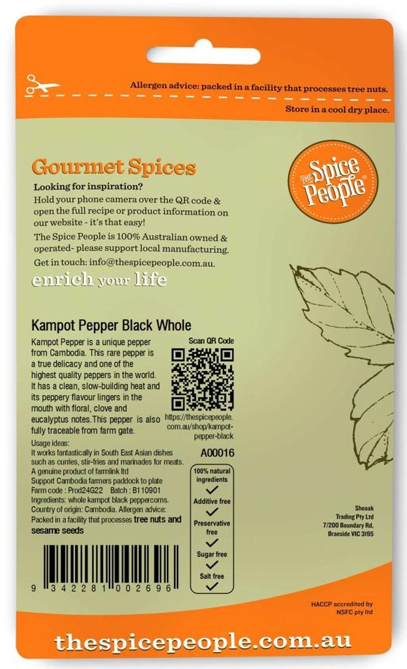 Kampot Pepper Black 20g