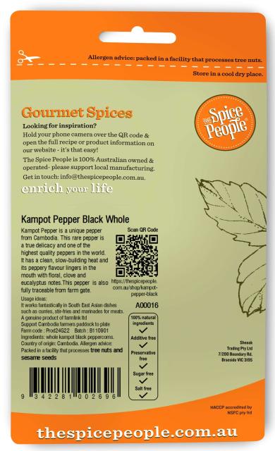 Kampot Pepper Black wh* 20g