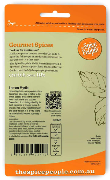 Lemon Myrtle Leaves -Australian Native 15g - 0
