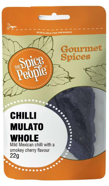 Chilli Mulato Whole 22g