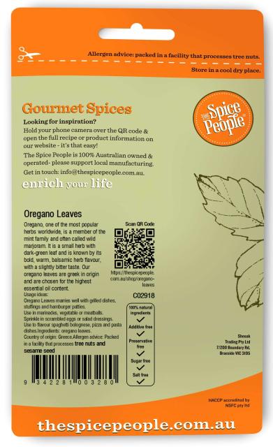 Oregano Leaves - Australian grown 15g