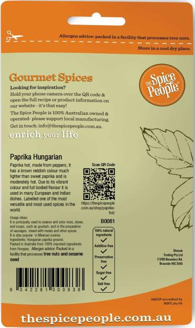 Paprika Hungarian Hot 55g