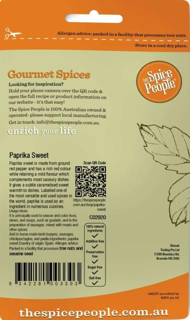 Paprika spanish sweet  mild*** 55g