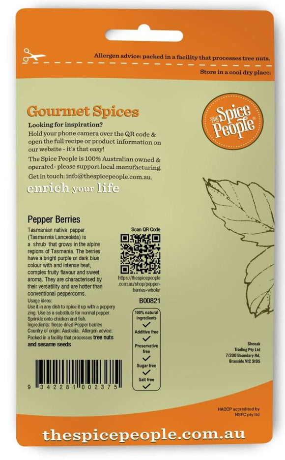 Pepper Berries Crushed Australian Native 10g