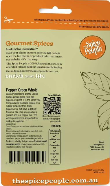 Pepper Green Whole 30g