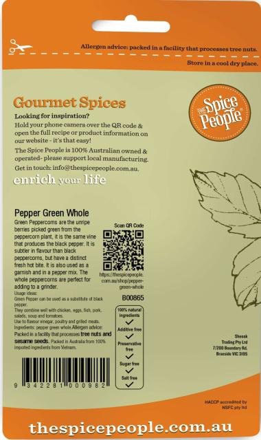 Pepper Green Whole 30g