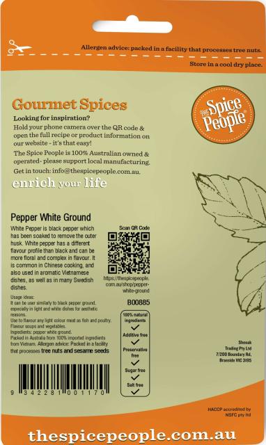 Pepper White Ground 40g